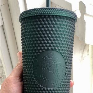 Starbucks Dark Green Studded Tumbler
